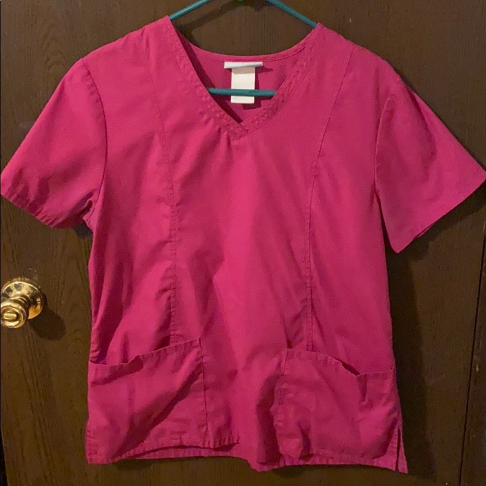 Size small pink scrub top
